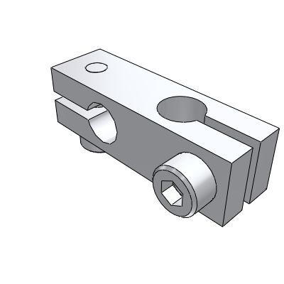 Pillar Fixed Clamp, Same Diameter and Straight Type
