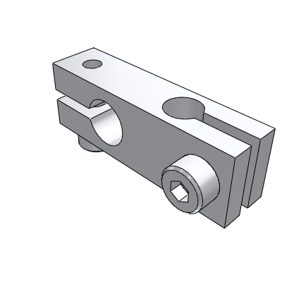 Pillar Fixed Clamp, Straight and Different Diameters