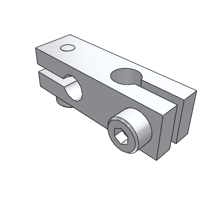 Pillar Fixed Clamp, Same Diameter and Straight Type