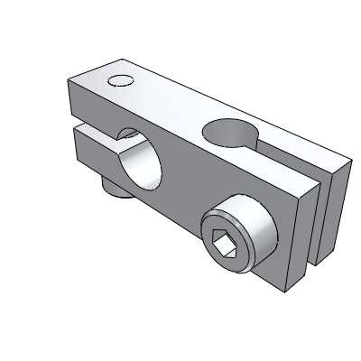 Pillar Fixed Clamp, Same Diameter and Straight Type