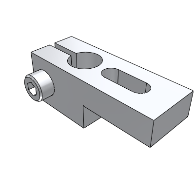 Pillar fixing clip L-type