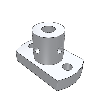 Pillar seat, easy through pass type, base support