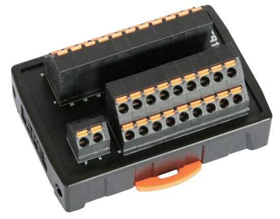 Terminal block spring type common terminal type