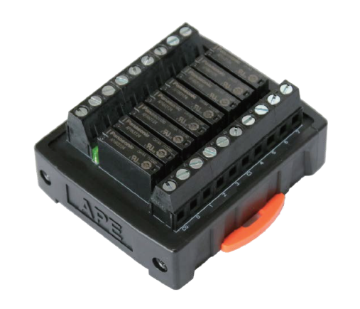Terminal block 8-position relay type