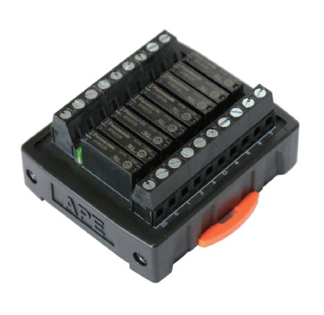 Terminal block 8-position relay type