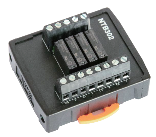 Terminal block 4-position relay type