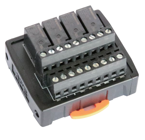 Terminal block 4-position relay type