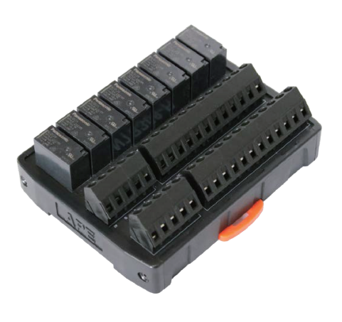 Terminal block 8-position relay type