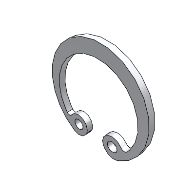 Retaining ring for national standard C-hole