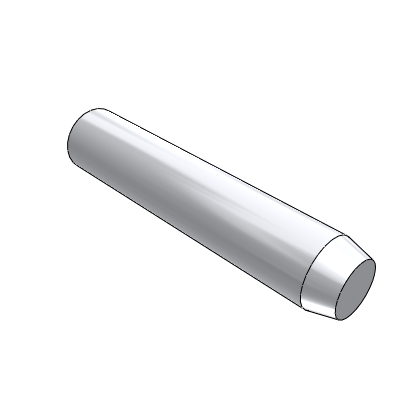 Straight bar locating pin - negative tolerance - straight bar type