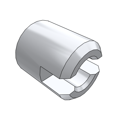 Slotted self-tapping thread sleeve