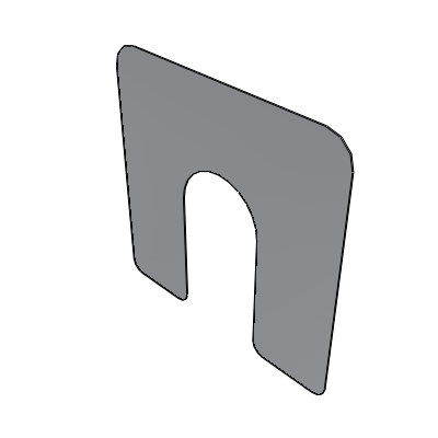 Shim - Split Type - For motor fixation/For bearing housings