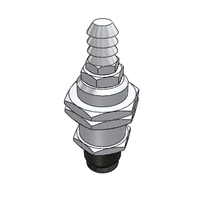 Vacuum suction cup single layer vertical piping type
