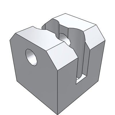 Hinged base - center-mounted type