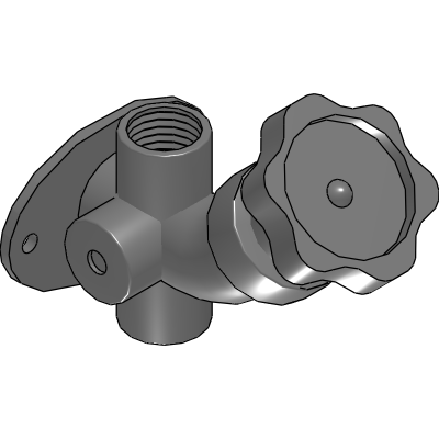 PRIER P-156 P-166Exposed Pipe Angle Sill Faucet Industrial Valves