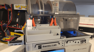 Bambu Lab P1P/X1C full plate first layer test print by stevensaero, Download free STL model