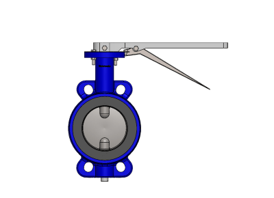 Printables butterfly assembly.STEP Industrial Valves