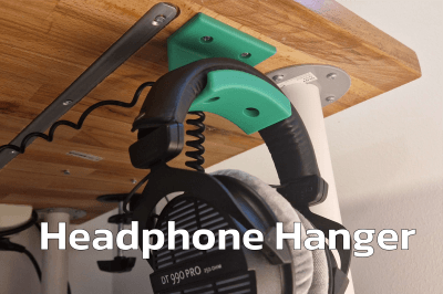 Headphone Hanger - Under Desk w