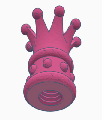 Printables Presta valve princess crown cap.stl Industrial Valves
