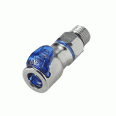 1/4" SAE Valved In-Line Liquid Cooling Coupling Body