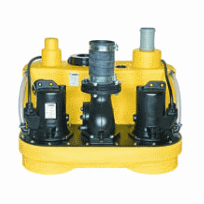 Faeces lifting plant, double plant for commercial use