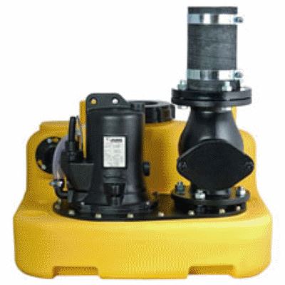 Sewage lifting station for single dwellings