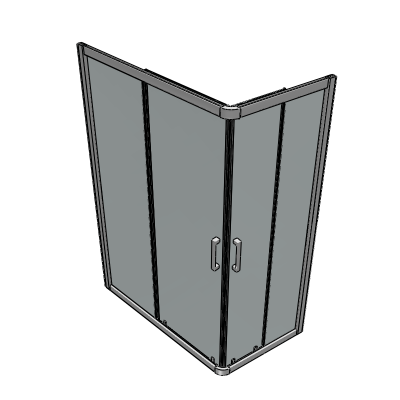Shower enclosure and door