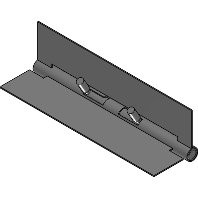 Spring Loaded 2 pcs Removable Concealed Hinges