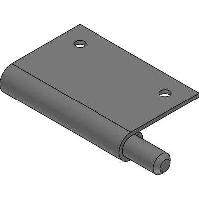 Spring Loaded 2 pcs Removable Concealed Hinges