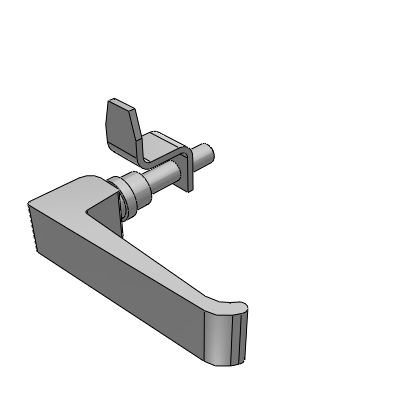 Adjustable Finger Grip Handle Cam Latch