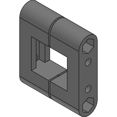 Square Linear Bearings - Square Clamp
