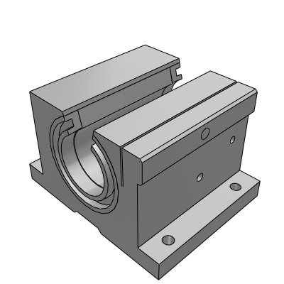 Linear Pillow Blocks - Super Smart Ball Bushing, Open, Continuous Application