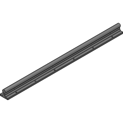 Linear Shaft Support Rails - Steel Rail Assembly