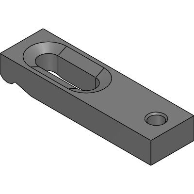 Machine Strap Clamps - Tapped End Radius