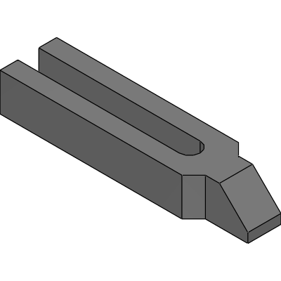 Machine Strap Clamps - Forked with Shoe
