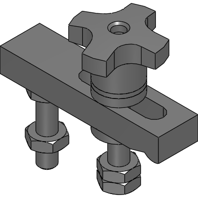 Machine Strap Clamp Assemblies - Knob
