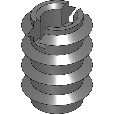 Self-Tapping Thread Inserts - Cutting Notch in Brass
