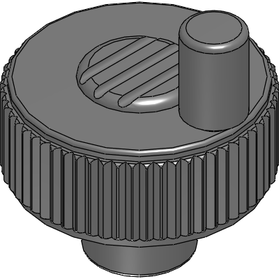 Plastic Knurled Knobs