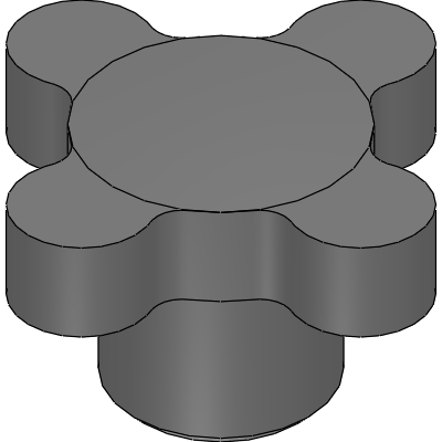 Lobed Hand Wheels & Knobs - Reamed