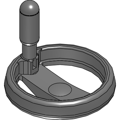 Plastic Control Hand Wheels with Handle