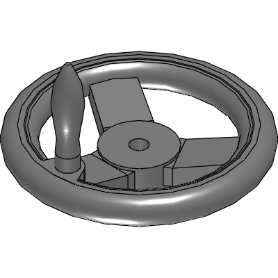 Metal Dished Hand Wheels with Handle