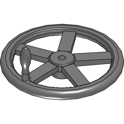 Metal Straight Hand Wheels with Handle