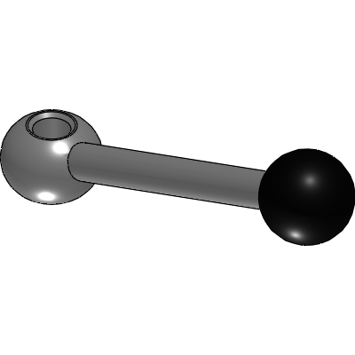 Chrome Plated Steel Bakelite Plastic Ball Tapped or Reamed