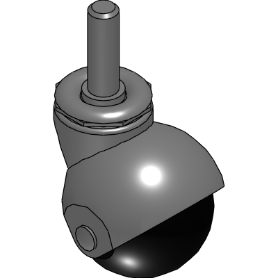 Swivel Bolt Hole & Stem Casters - Friction Ring Stem