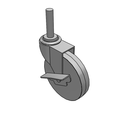 Swivel Bolt Hole & Stem Casters - Threaded Stem Swivel