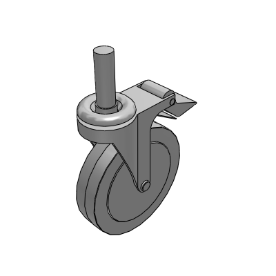 Swivel Bolt Hole & Stem Casters - Threaded Stem Swivel
