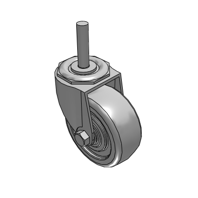 Swivel Bolt Hole & Stem Casters - Threaded Stem Swivel