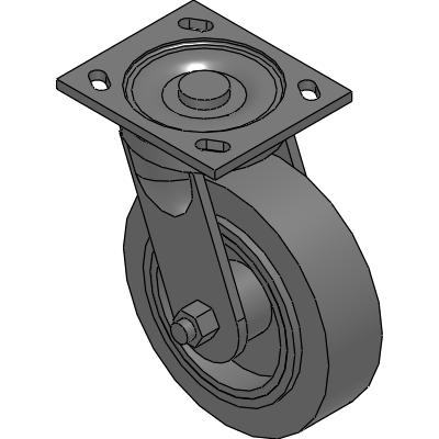 Swivel Plate Casters - Swivel