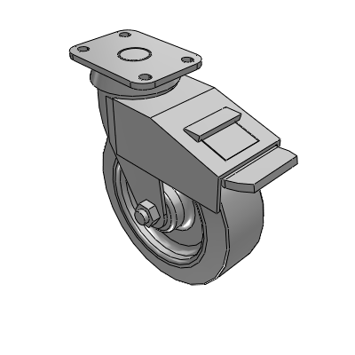 Swivel Plate Casters - Swivel w/Brake