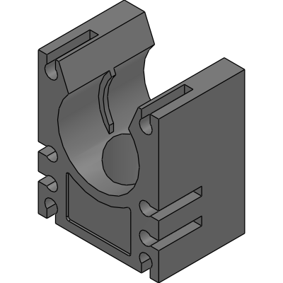 Systemhalter aus Kunststoff